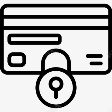 卡锁数据安全图标图标