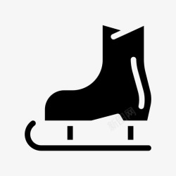 冬奥标志冰墩墩溜冰鞋雪图标高清图片