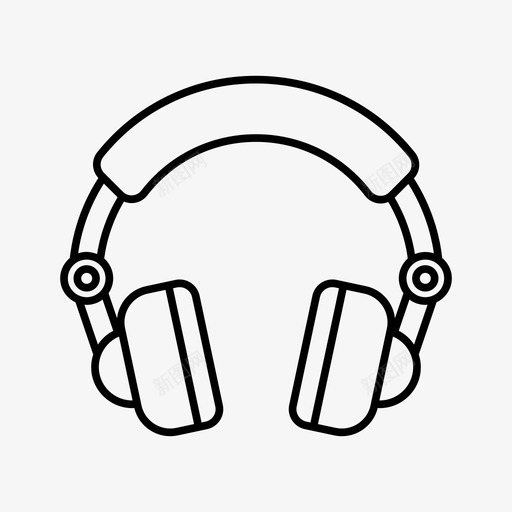 耳机活动图标svg_新图网 https://ixintu.com 图标 声音 收听 活动 耳机 音乐