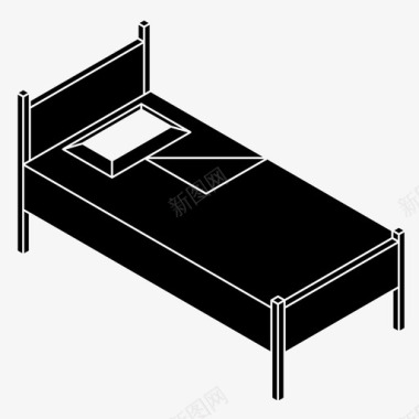 床卧室宿舍图标图标