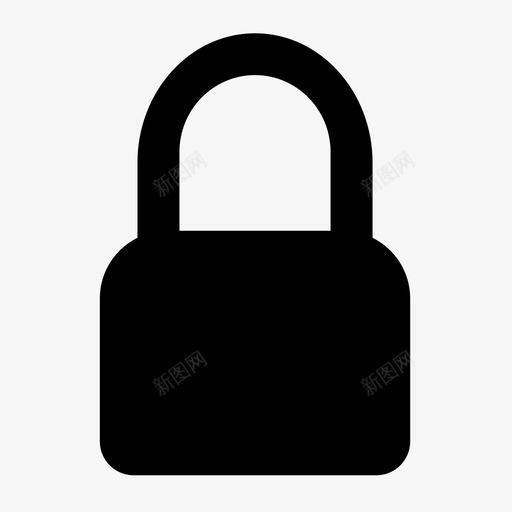 关闭锁密码受保护图标svg_新图网 https://ixintu.com 关闭锁 受保护 安全 密码 机密