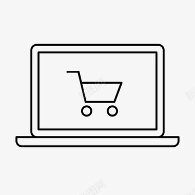 网上购物数字营销电子商务图标图标