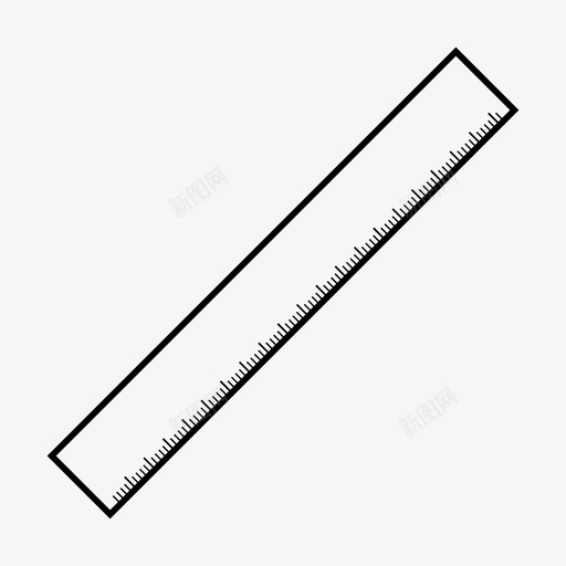 尺距离测量图标svg_新图网 https://ixintu.com 尺 尺寸 尺线 测量 米 距离