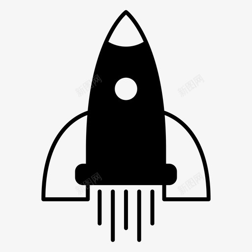 火箭搜索引擎优化空间图标svg_新图网 https://ixintu.com 战略 战略字形 搜索引擎优化 火箭 空间 速度