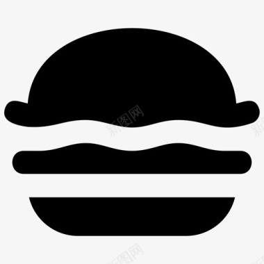 汉堡吃快餐图标图标