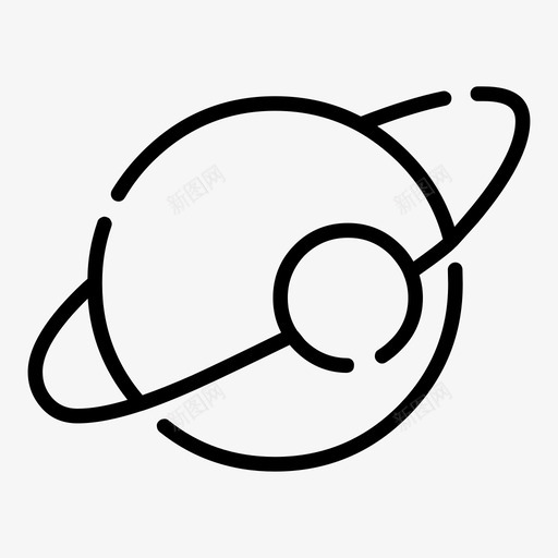 行星天文学地球图标svg_新图网 https://ixintu.com 地球 天文学 教育 教育线 星系 行星
