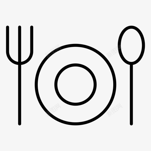 食物食物服务盘子图标svg_新图网 https://ixintu.com 盘子 美味 食物 食物服务