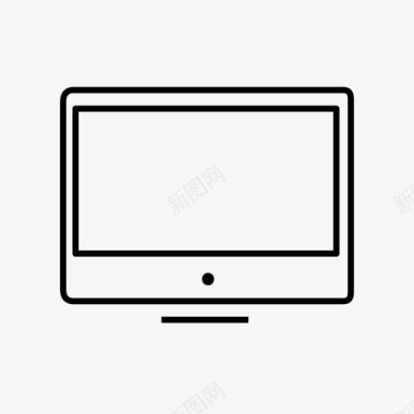桌面显示器电脑液晶显示器图标图标