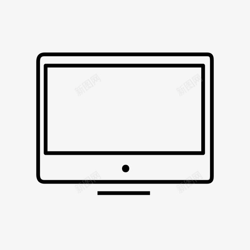 桌面显示器电脑液晶显示器图标svg_新图网 https://ixintu.com 屏幕 桌面显示器 液晶显示器 电脑