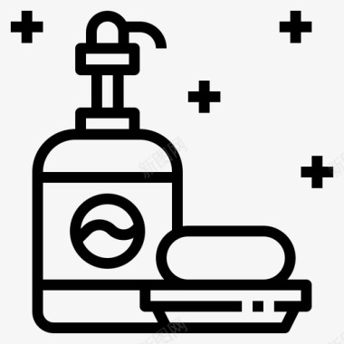 肥皂清洁剂液体图标图标