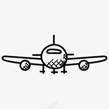 空中客车客机飞机图标图标