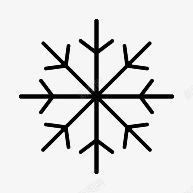 雪花冰冬天图标图标