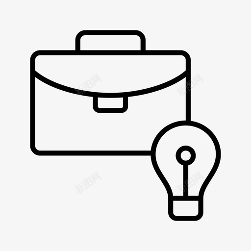 档案袋子文件图标svg_新图网 https://ixintu.com 想法 手提箱 文件 档案 袋子