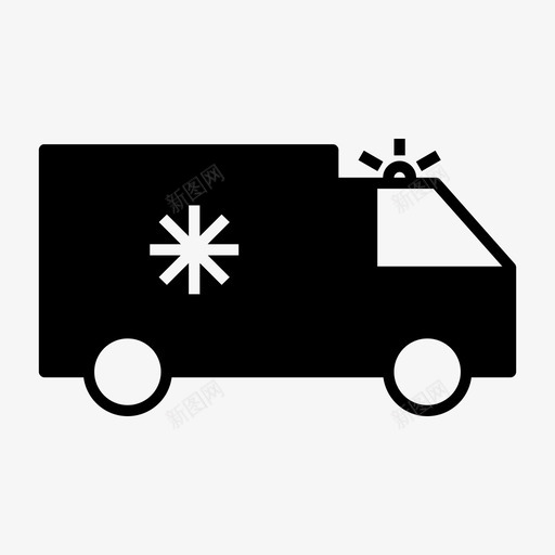 救护车紧急情况医疗图标svg_新图网 https://ixintu.com 医疗 救护车 救援 紧急情况 警笛