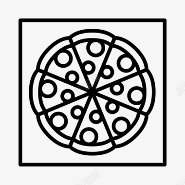 披萨美国快餐图标图标