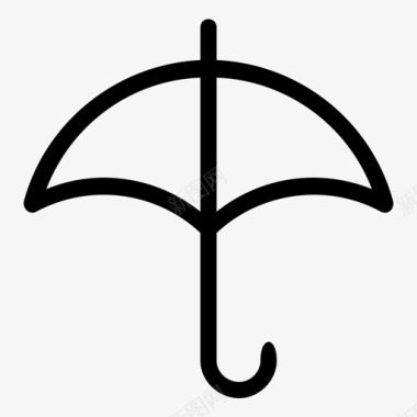 伞预报保护图标图标