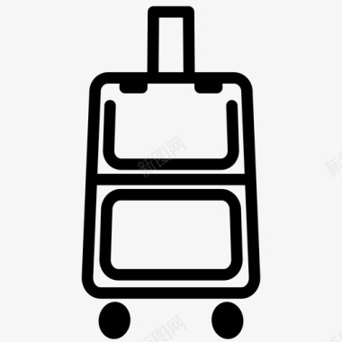 行李公文包旅游图标图标