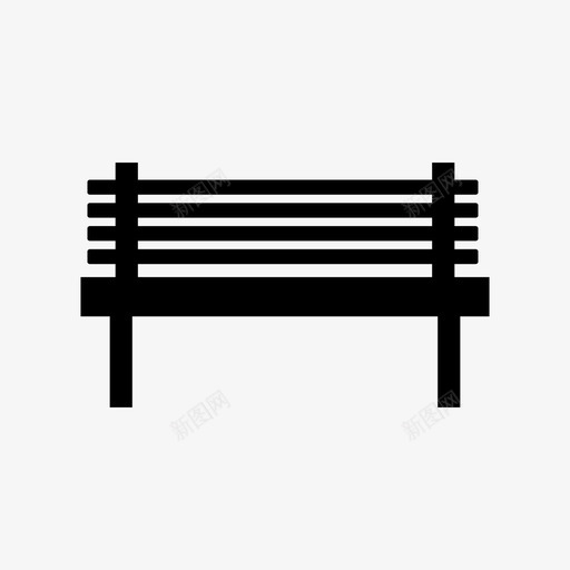 长椅装饰性户外图标svg_新图网 https://ixintu.com 座椅 户外 放松 装饰性 长椅