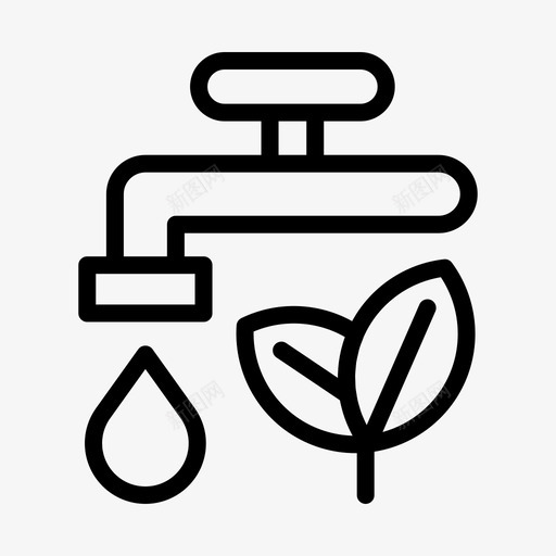 水与叶自然地球生态图标svg_新图网 https://ixintu.com 地球 循环 水与叶自然 生态 生态绿色地球概述 能源