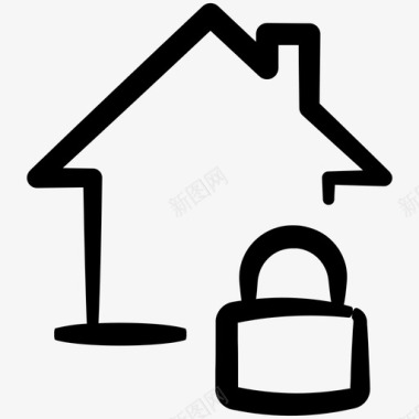 家庭保护保护家庭inky房地产第一卷图标图标
