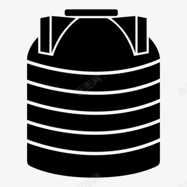 水箱容器仓库图标图标