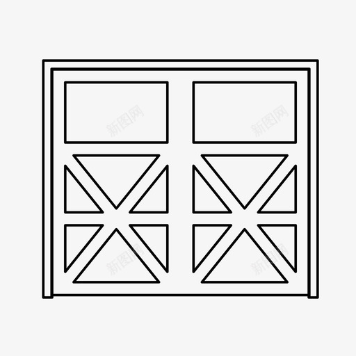 车库门汽车入口图标svg_新图网 https://ixintu.com 停车场 入口 汽车 车库门