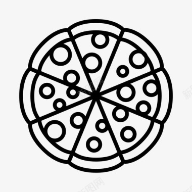 披萨美国布鲁克林图标图标