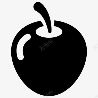 大苹果食物吃早餐图标图标