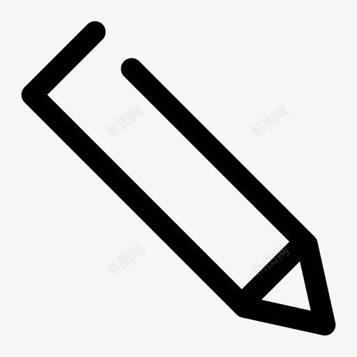 铅笔绘图文具图标svg_新图网 https://ixintu.com 书写 必需品 文具 绘图 铅笔
