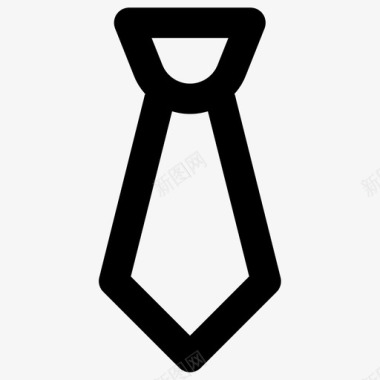 领带商务领带必需品系列图标图标