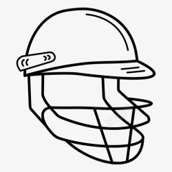 板球帽板球头盔板球装备板球帽图标高清图片