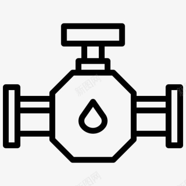 石油阀门能源工业图标图标