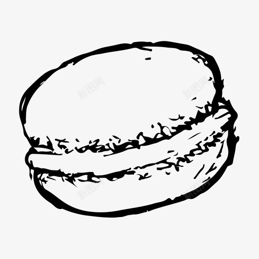 麦卡伦面包房甜点图标svg_新图网 https://ixintu.com 甜点 素描 面包房 食物 麦卡伦
