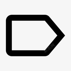 面包价格标签箭头右箭头图标高清图片