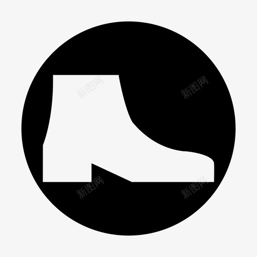 鞋靴子鞋跟图标svg_新图网 https://ixintu.com 靴子 鞋 鞋圈 鞋跟 高跟鞋