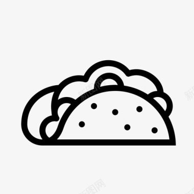 墨西哥玉米卷食物墨西哥图标图标