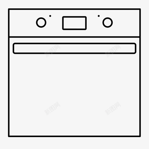 烤箱电器炊具图标svg_新图网 https://ixintu.com 家用电器 炊具 烤箱 电器