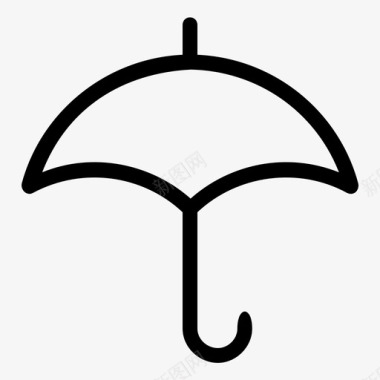 伞预报保护图标图标
