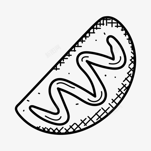 奶油面包面包早餐图标svg_新图网 https://ixintu.com 奶油面包 早餐 面包 食物 食物和饮料涂鸦图标