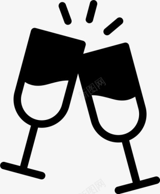 干杯庆祝喝酒图标图标