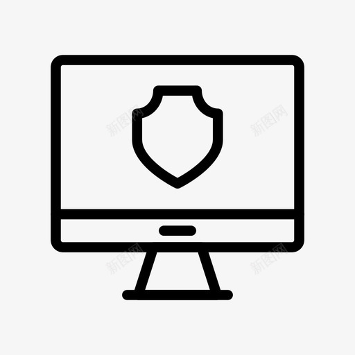 屏蔽开发监控图标svg_新图网 https://ixintu.com 业务线图标第11卷 保护 屏幕 屏蔽 开发 监控