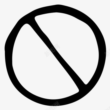 禁止圈圈标志图标图标