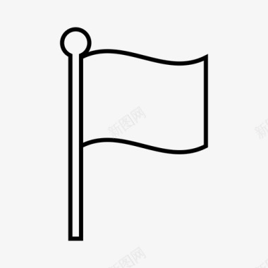 旗帜假日信息图表图标图标