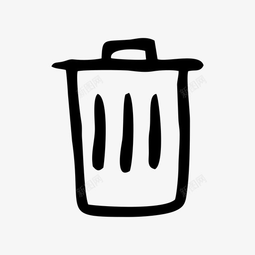 垃圾桶清理删除图标svg_新图网 https://ixintu.com 丢弃 删除 垃圾桶 清理 销毁
