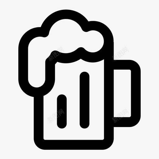 杯子啤酒啤酒杯图标svg_新图网 https://ixintu.com 啤酒 啤酒杯 杯子 生日