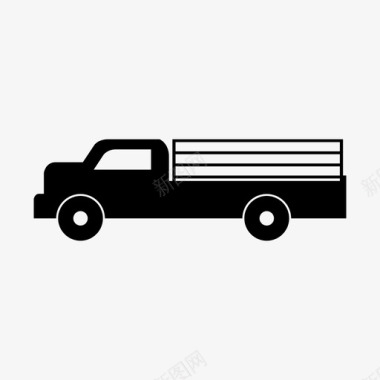 卡车移动式皮卡车图标图标