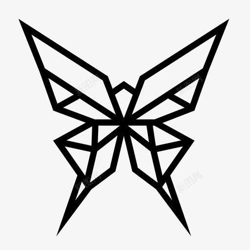 折纸艺术工艺图标svg_新图网 https://ixintu.com 工艺 折纸 折纸蝴蝶 日本艺术 艺术