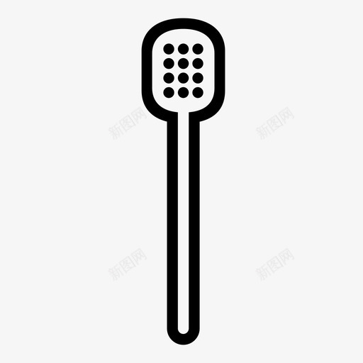 开槽勺烹饪厨房用具图标svg_新图网 https://ixintu.com 厨房用具 器具 工具 开槽勺 烹饪