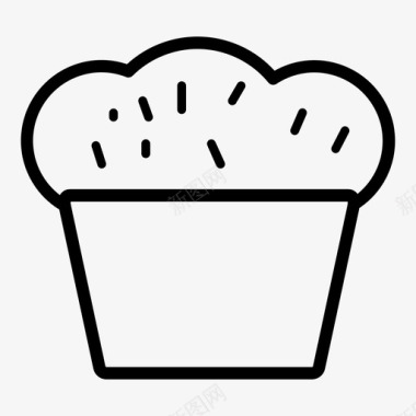 纸杯蛋糕杯子蛋糕食物图标图标