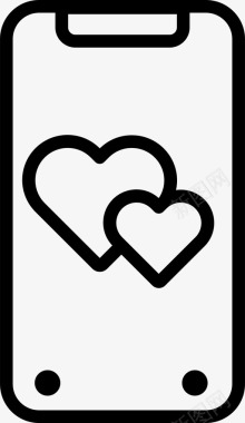 手机心脏iphone图标图标